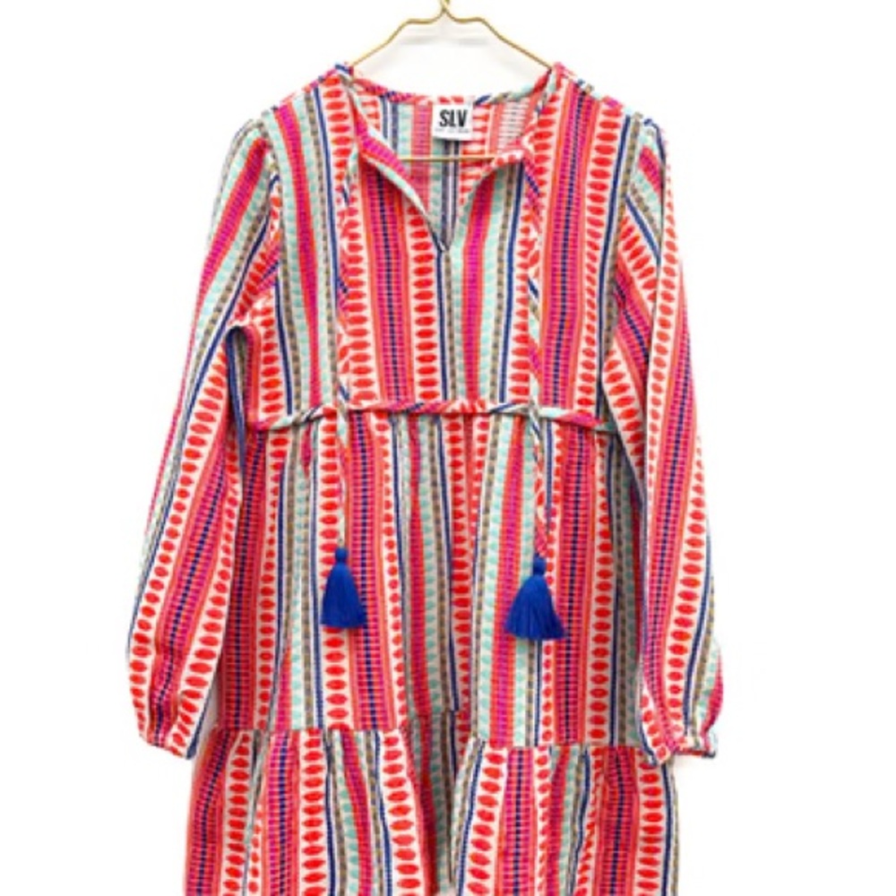 NWOT Sur La Vague Tangerine Multi Anywhere Mini Dress